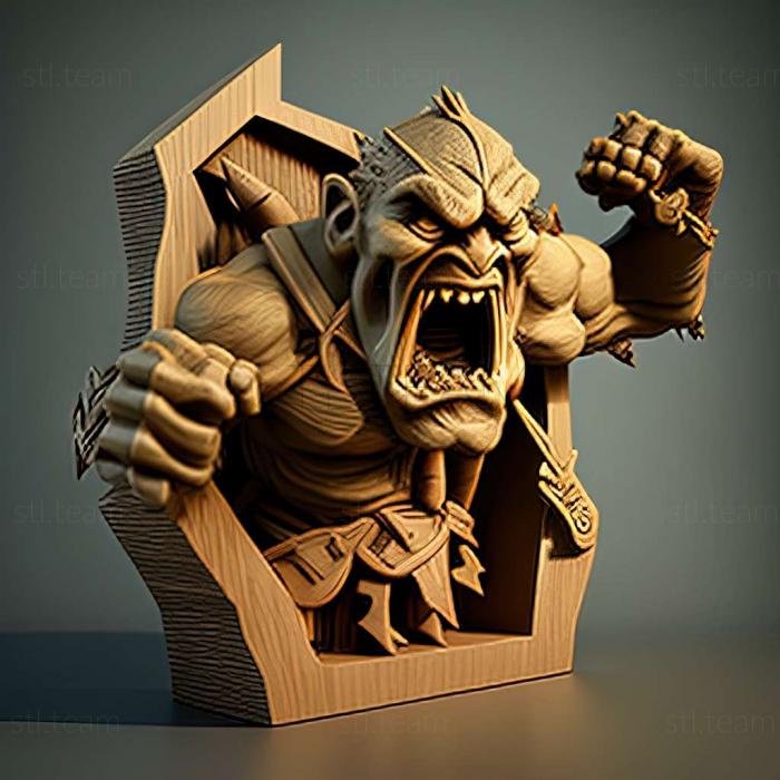 3D model Orc Attack game (STL)